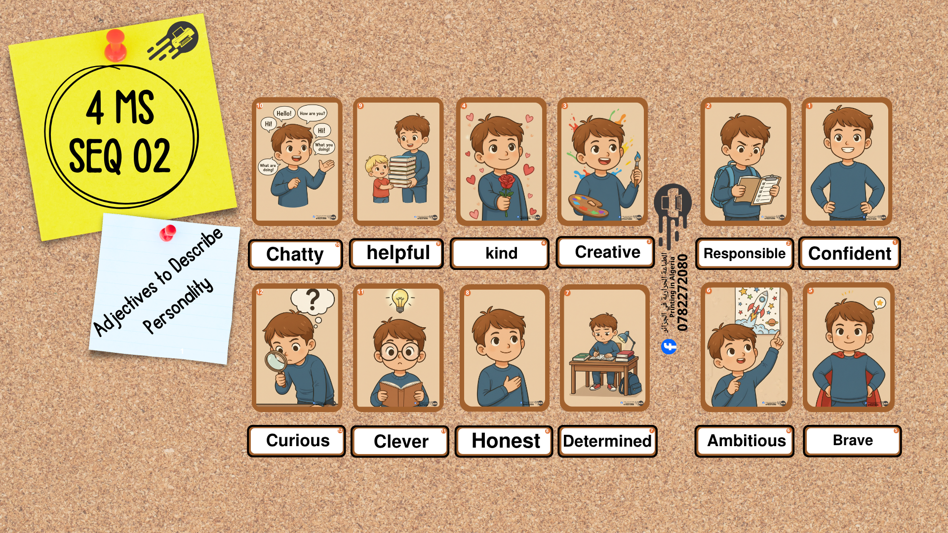 📚 English Flashcards | 4MS | Unit 2: Me, My Personality and Life Experiences - الصورة 2